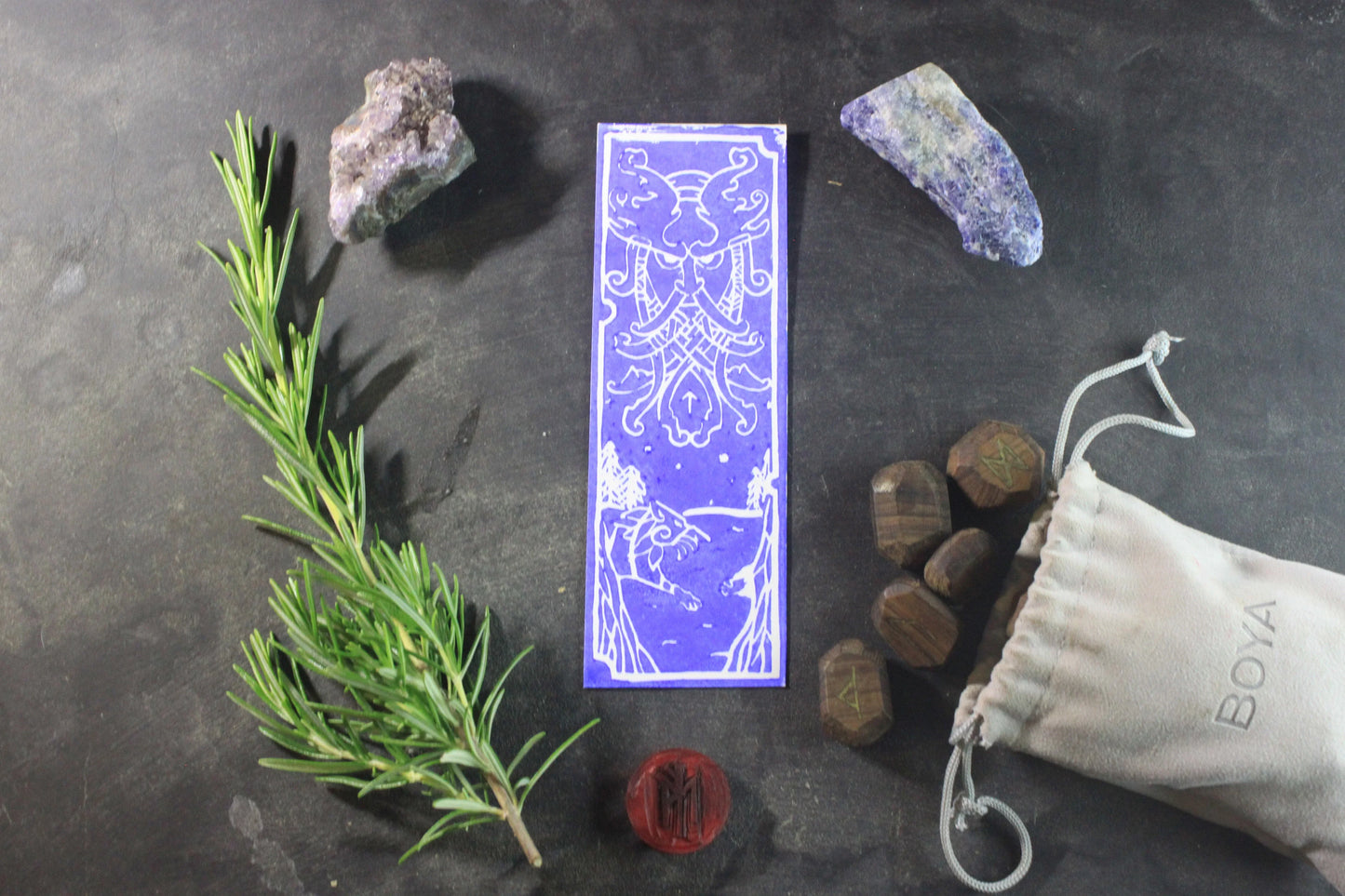 Marque-page “Tyr” - collection divinités - ScarletWolf