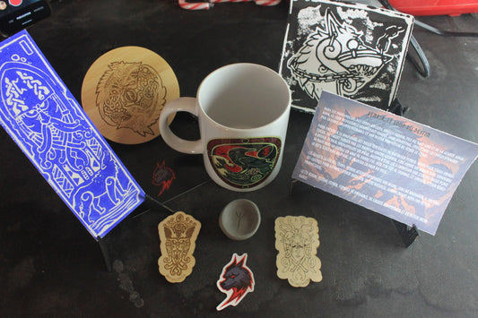 Le Cadeau Mythique pour un Père Légendaire : Pack "Fenrir, Loup du Destin - ScarletWolf