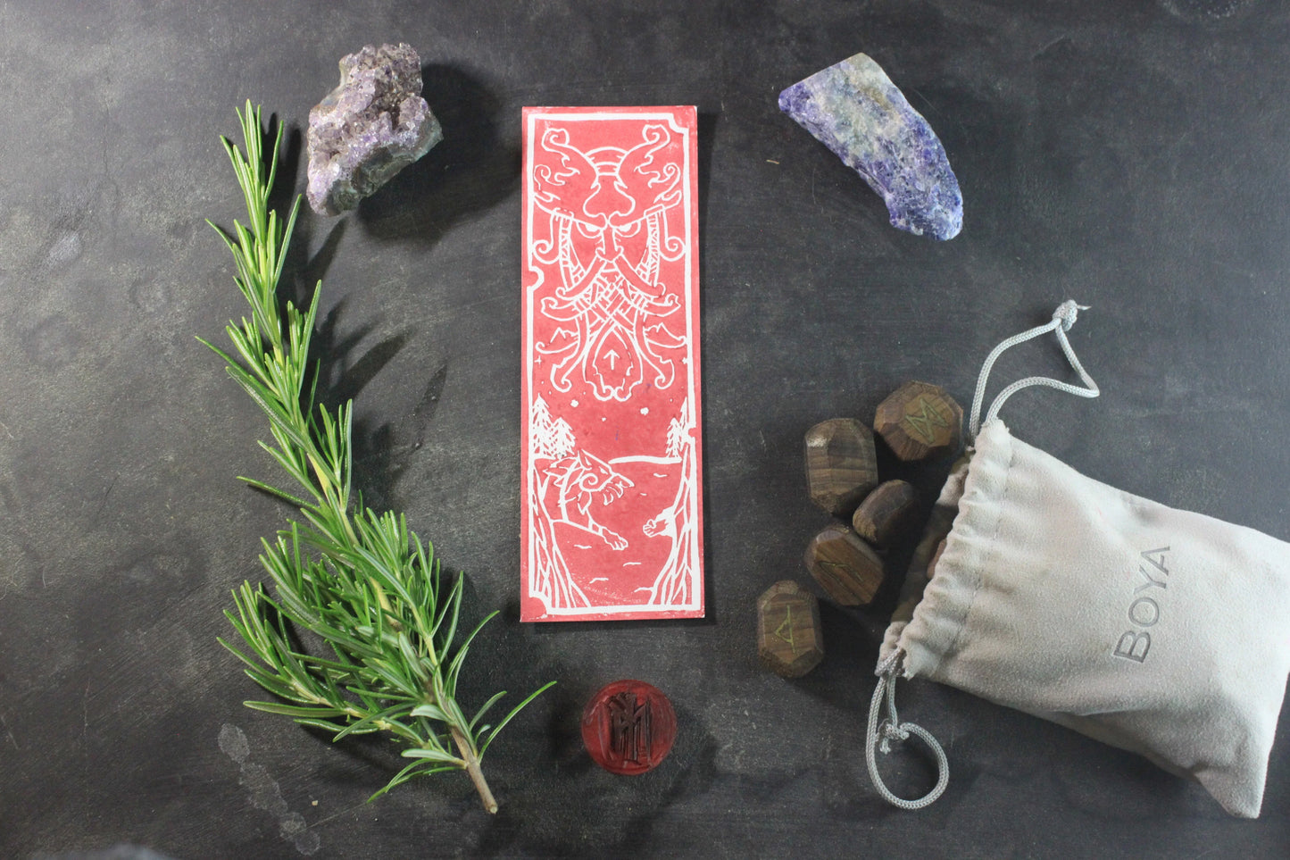 Marque-page “Tyr” - collection divinités - ScarletWolf