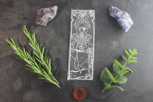 linogravure artisanal d'odin en version Noir 